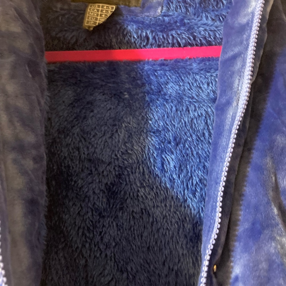 Blue girl velvet Jacket - Picture 8 of 10